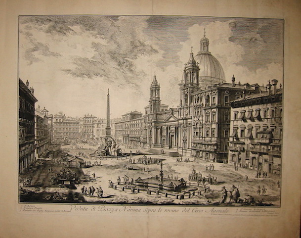 Piranesi Giovanni Battista (1720-1778) Veduta di Piazza Navona sopra le rovine del Circo Agonale 1751 Roma